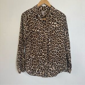 Chico's Leopard Shirt - Size 0